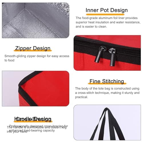 YZDZSW Large Food Delivery Bag 43 cm, 40L Insulated Cooler Bag — view 3