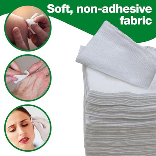Safety First Aid HypaCover Non-Woven Swabs, 7.5cm x 7.5cm, Pack of 100 — view 5