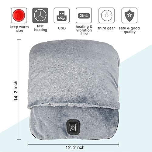 Foot Warmer with Heating and Vibration Massage,Electric Feet Warmer — view 3