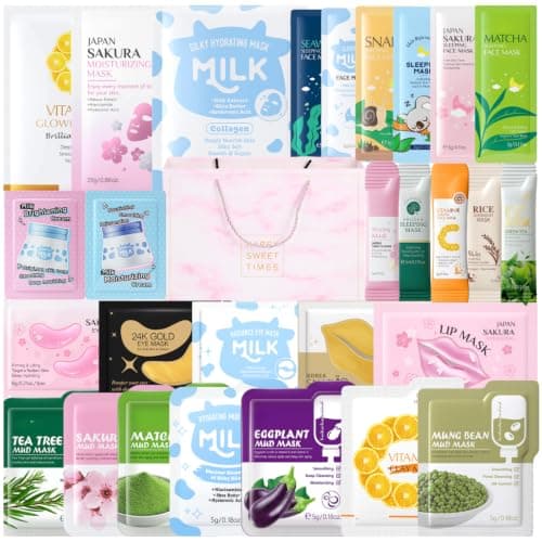 Face Mask Skincare Set - 28 Pcs Pamper Gifts for Women - Skincare Set