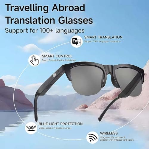 Buhygn AI Translator Glasses Real-TimeTranslating Voice-To-Text — view 3