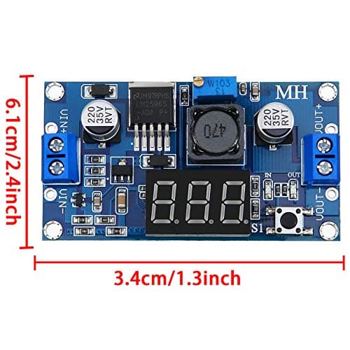 DC-DC Buck Converter Modules LM2596S Adjustable Voltage Regulator, 2 Pcs — view 2