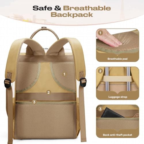 Maelstrom 15.6-17.3" Laptop Backpack with Lunch Box, Work Bag for Women Men — view 4