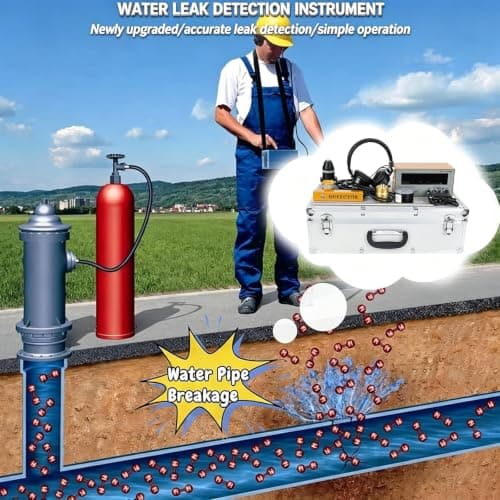 Water Leak Detector – High Sensitivity, 4 Adjustable Gears 200-3000Hz, Digital Display & Noise-Cancelling Headphone for Plumbing & Home Use — view 3