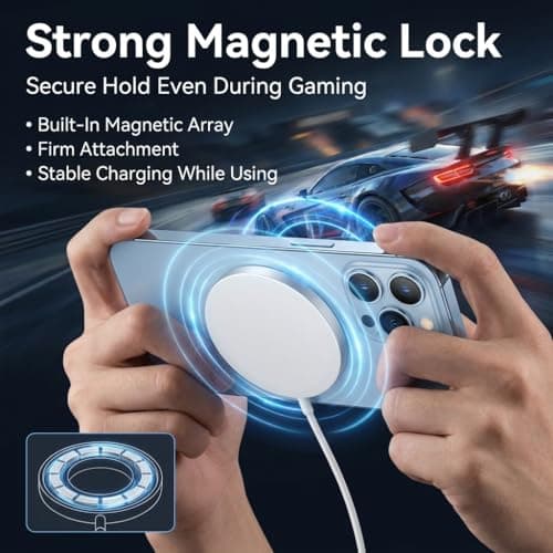 Magnetic Wireless Pad Charger Compatible with Most Qi-Enabled Phone Earbuds — view 3