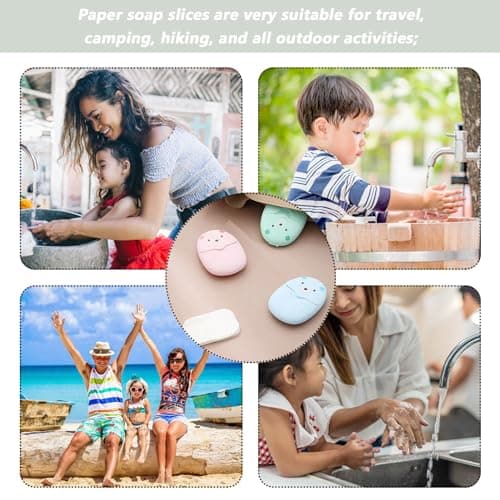 MEKEET Portable Travel Soap Sheets, 3 Boxes of 150PCS — view 6