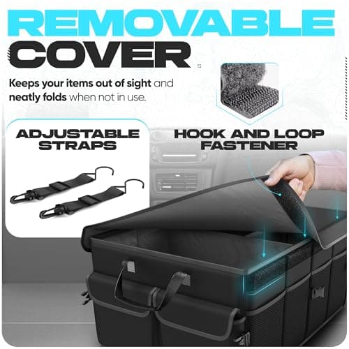 FORTEM Car Boot Organiser - Foldable Car Organiser & Storage for SUV Trucks — view 5