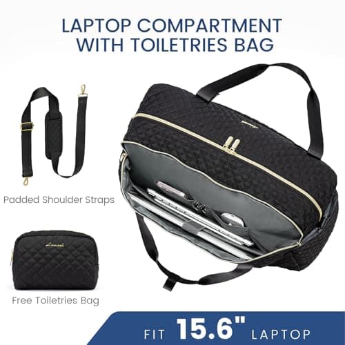 LOVEVOOK Travel Duffle Bag for Women, Weekend Overnight Bags Waterproof — view 2