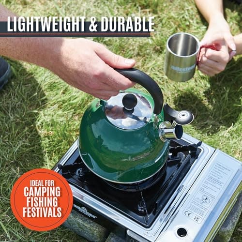 Milestone Camping 24869 2L Whistling Camping Kettle/Pouring Spout and Heat-Resistant Folding Handle/Camping, Fishing, Workshops and Garages — view 4