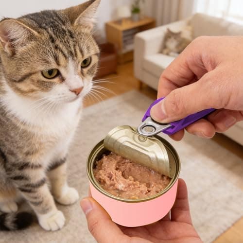 Cat Food Pouch Squeezer, Four Piece Set in Cream, Purple, Orange and Blue, Portable Cat Food Dispenser for Travel and Precise Feeding Control, Versatile Pet Feeding Tool for Multi-Pet Households. — view 4