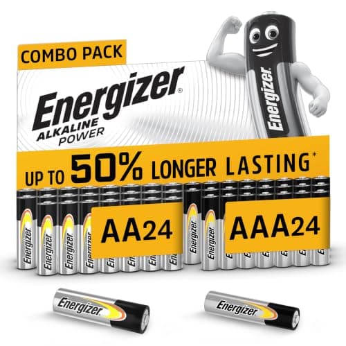 Energizer Alkaline Power AA+AAA Batteries (48 Combo Pack) Everyday Devices