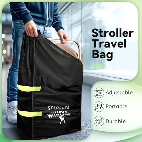 Pram Bag for Airplane: Large Capacity Stroller Bag, Baby Travel Essentials — view 3