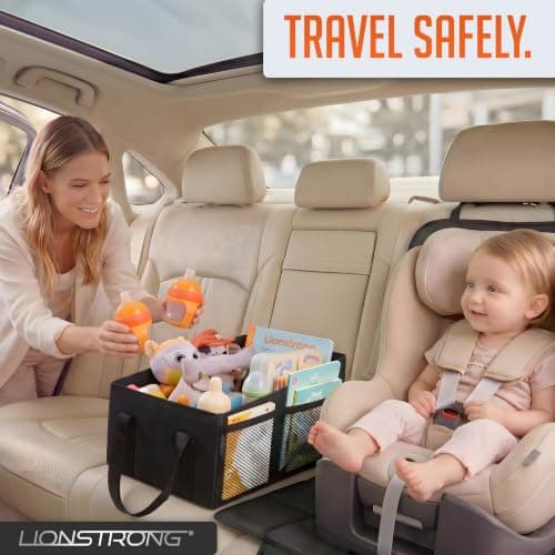 LIONSTRONG® Car Organizer [VERY STABLE DUE TO PLASTIC PANELS] — view 5