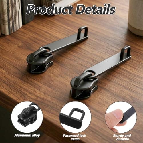 Shimmeroo 6PCS Replacement Zipper Pulls, No.8 Luggage Zipper Pull — view 3