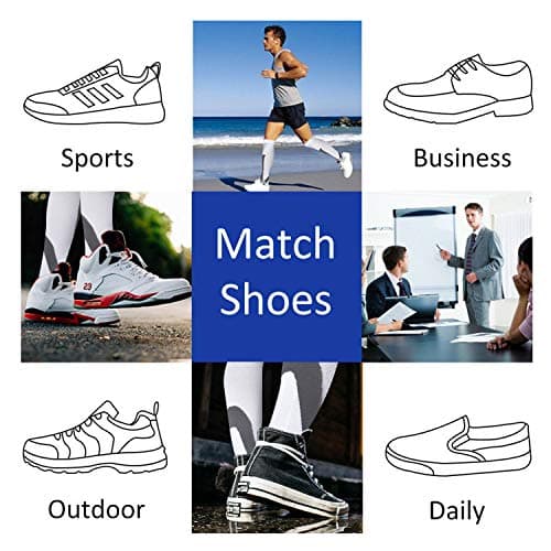 3 Pairs Knee Length Medical Compression Socks for Women & Men, 20-30 mmhg — view 5