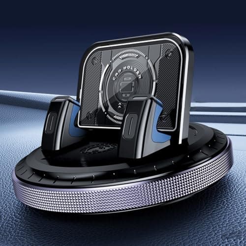 yanwuwa Car Phone Holder Stand with Silicone Grip Arms, Purple — view 3