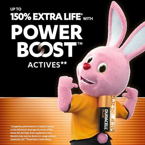 Duracell Plus AA Batteries (12 Pack) - Alkaline 1.5V - Up to 100% Extra Life - Reliability for Everyday Devices - 0% Plastic Packaging - 10 Year Storage - LR6 MN1500 — view 2