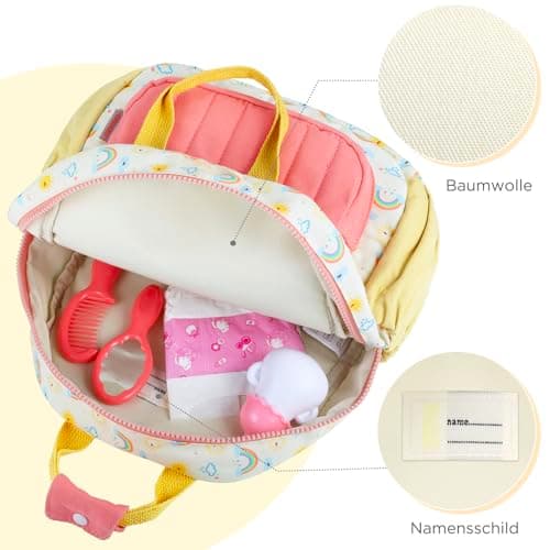 GAGAKU Toddler Backpack for Girls - Kids Backpacks Mini Children Backpack 2-4 years Cartoon Breathable Comfortable Preschool Nursery Backpacks Kindergarten Elementary Rucksack Travel Bag - Rainbow — view 4