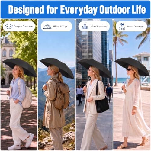 Mini Pencil Umbrella UPF 50+ Compact Pocket Parasol for Sun & Light Rain — view 5