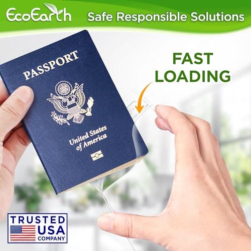 Passport, ID Card, Name Badge Holders - 4x6, 10 PK, Vertical Zipperless — view 2