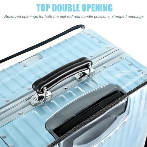 Rzspher 2 PCS Clear PVC Suitcase Cover, 28 in Waterproof Luggage Cover — view 3