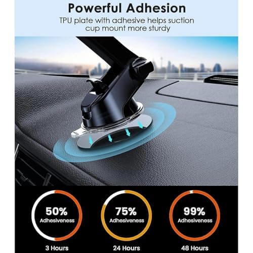 Car Dashboard Adhesive Pad - Suction Phone Holder Non-Slip 80 — view 3