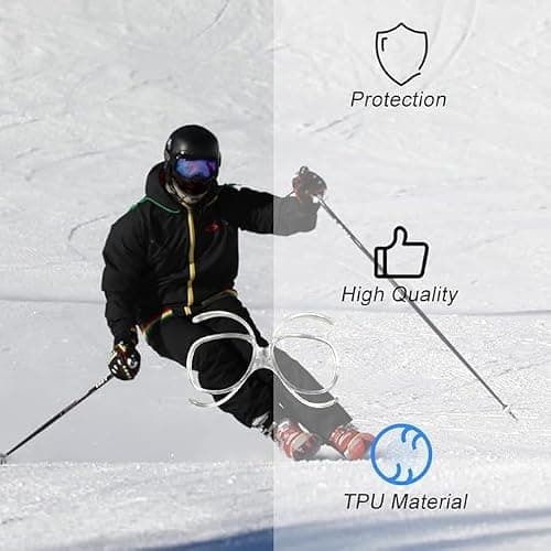 ZZQCHAAli Universal Ski Goggle Frame Insert, Clear Flexible Plastic, 12.5cm x 7cm x 4.5cm, Durable Optical Frame for Winter Sports — view 3