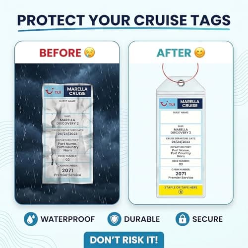 Wanheart 8Pcs Luggage Tag Holders for Marella (TUI) Cruise Lines — view 3
