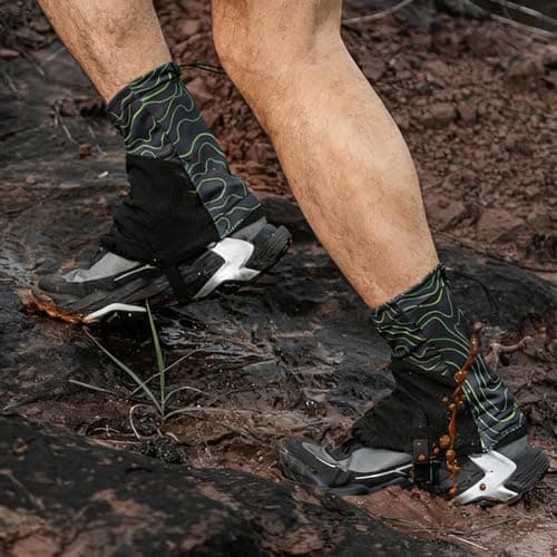 Tktouci Boot Gaiters Breathable Adjustable Covers — view 3