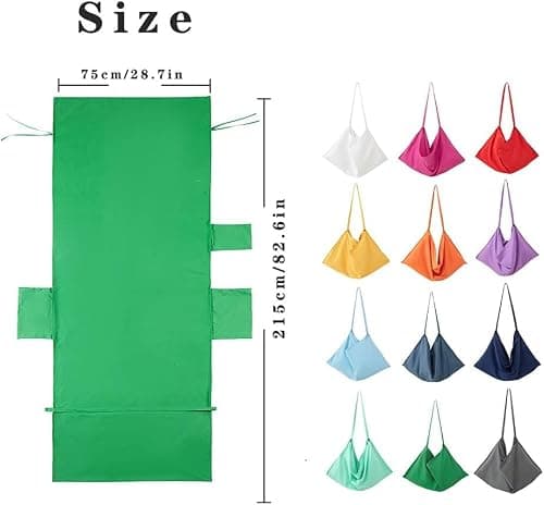 Morbuy Portable Solid Color Beach Towel, Beach Chair Cover Towel, Sun Lounger Beach Towel with Pockets, Microfiber Chaise Lounge Towel Cover for Summer Outdoor Garden Pool Vacation Travel (Red) — view 3