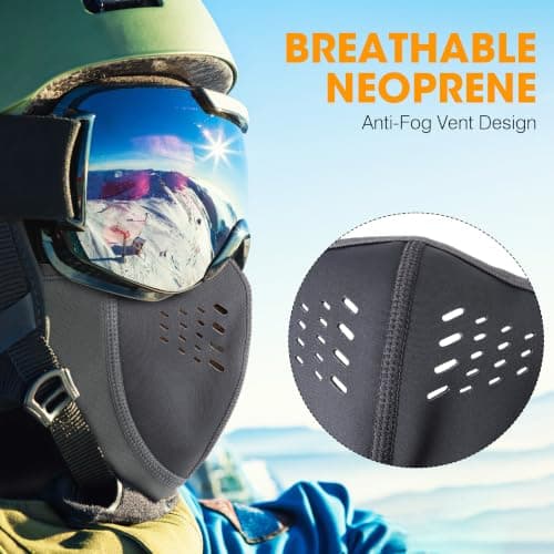 WTACTFUL Winter Balaclava Ski Mask Men Warm for Cold Weather Ski Motorcycle — view 5