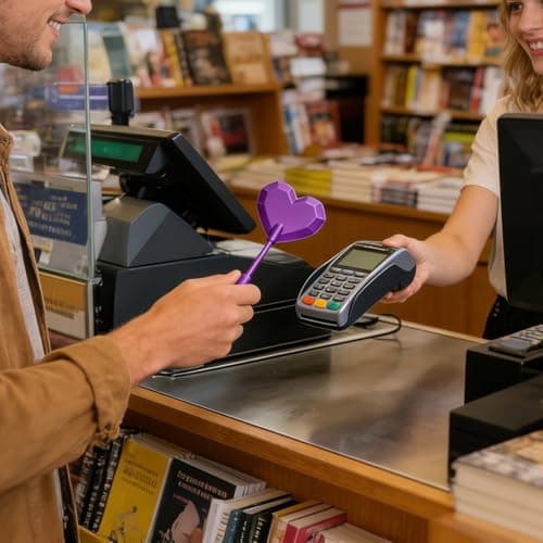 Credit Card Wand,3D Printed Magic Credit Card Wand - Star-Shaped Tap to Pay Contactless Payment Wand with Hidden Card Slot, Easy Checkout Accessory for Daily Errands Dining Travel (Red) — view 6