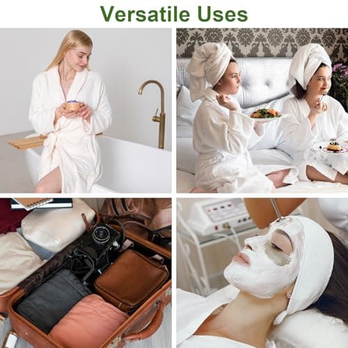 RESTALLADNWEST 14 Pairs Disposable Spa Slippers - White Closed Toe Hotel/Guest Slippers for Women & Girls - Perfect for Parties, Travel, Home & Hotel Use — view 2