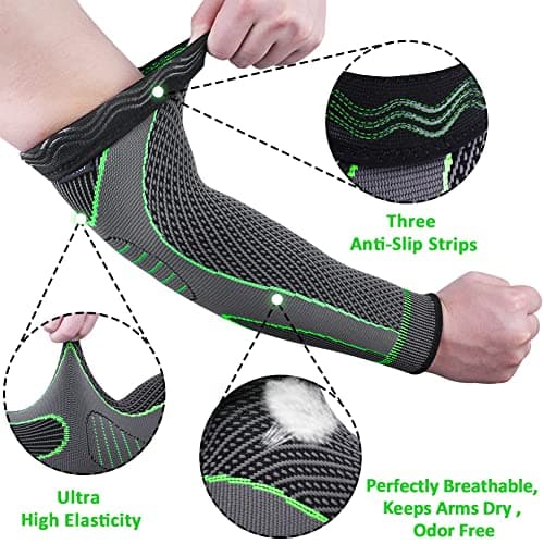 beister 20-30 mmHg Compression Arm Sleeves with Elastic Strap — view 2