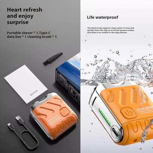Mini Shavers for Men, Travel Shaver Portable Pocket Design Rotary Razor — view 4