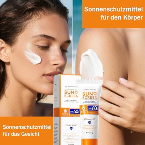 Body & Face Sunscreen SPF 60 Travel Size Sunscreen Lotion No White-Residue — view 6