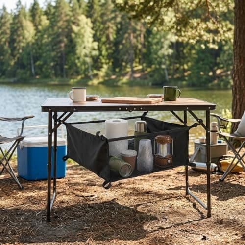 Quick-Dry Hanging Mesh Organizer for Camp Table Storage — view 6
