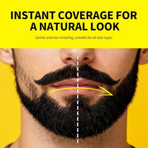 Sevich Beard Pen, Double-Sided Beard Styling Tool with 4-Pointed Filling Tip and 1-Pointed Contour Tip for a Natural-Looking Beard, Water and Sweat-Resistant, Travel Size, Dark Brown — view 3