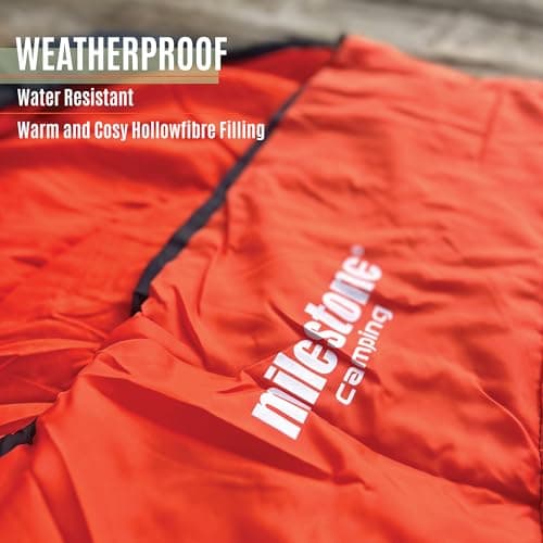 Milestone Hooded Sleeping Bag, 3 Season Single Envelope Style — view 4