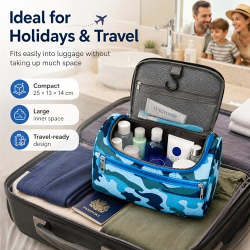 Camouflage Mens Wash Bags Toiletry Bags, Waterproof Toiletry Bag — view 6