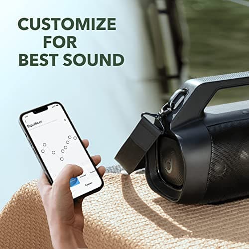 soundcore Anker Motion Boom Plus Bluetooth Speaker, Portable Speaker with 80W Booming Sound, IP67 Waterproof and Dustproof, Type-C, Custom EQ, Bluetooth 5.3, Outdoor Speaker For Camping — view 6