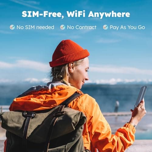 GlocalMe UPP 4G Mobile WiFi Hotspot, No SIM required, no roaming fees, MiFi Router with 1GB global Data, superlight 113g, Portable WiFi device for Travel in 200+ Countries (Blue) — view 3