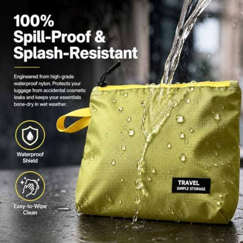 3pcs Lightweight Toiletry Bags for Travel, Travel Essentials Wash Bag Set — view 5