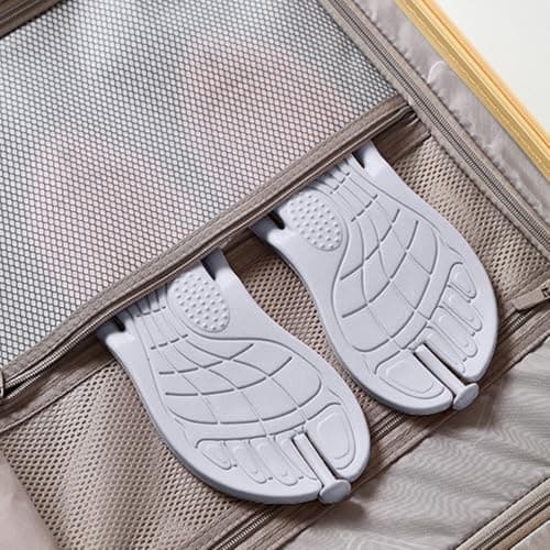 Portable Travel Slippers for Women and Men, Quick-Dry Shower Sandals with Non-Slip Rubber Sole for Indoor, Outdoor, Beach, Pool, and Spa Use, Lightweight and Foldable Design (Grey, 6) — view 2