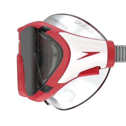 Speedo Unisex-Youth Biofuse Mask | Dive | Leak Free | Ergonomic Design, RED, One Size — view 5