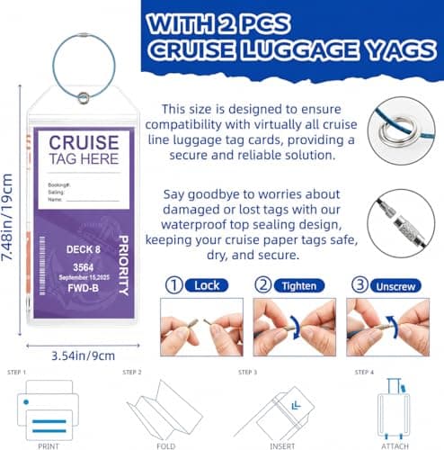 Magnetic Clothesline for Cruise Ship Approved 2026 Cruise Essentials, Travel Washing Line with 2 Magnetic Hooks for Cruise Cabins, Travel Clothes Line with 2 Luggage Tags for Cruise Ship, Indoor, RV — view 5