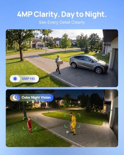 ANNKE 4MP Solar Security Camera Outdoor Wireless, 2.4/5GHz Wi-Fi Pan & Tilt — view 5