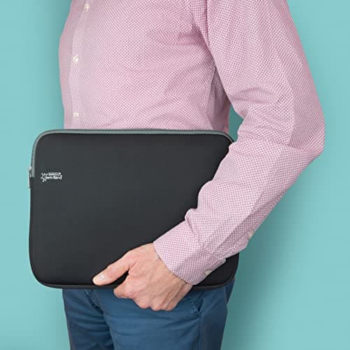 Rapesco 1691 Laptop Sleeve with Antibacterial Protection, 11.6”, Black — view 4