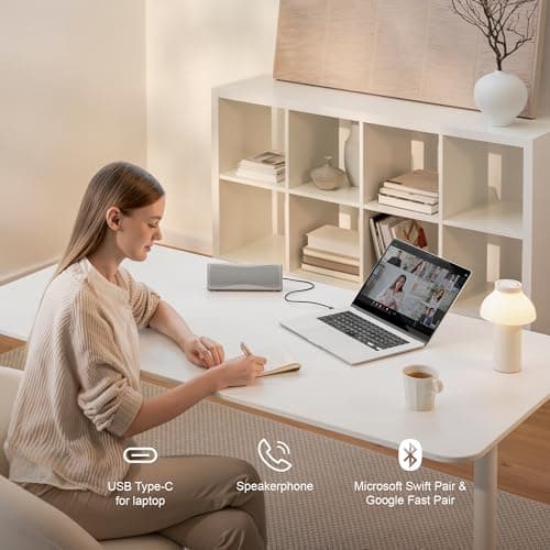 KEF Muo Portable Bluetooth Speaker, Wireless Waterproof Speaker, Silver — view 4