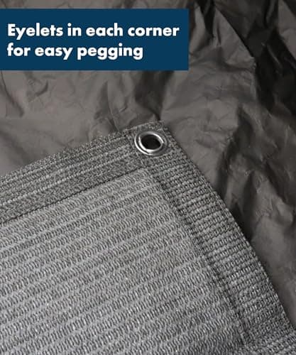 Purely Outdoors Luxury Awning Carpet Breathable Treadlite Groundsheet Footprint for Tents/Awnings - Campervan, Motorhome, Caravan, Tent, Gazebos, Canopies (Charcoal Grey, 250 x 250cm) — view 5